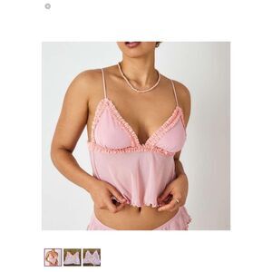 Urban Outfitters Out from Under Pink Chemise Tank Medium Women